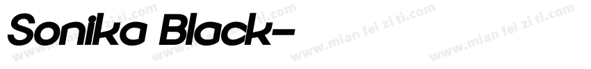 Sonika Black字体转换